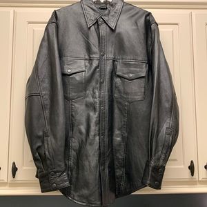 Men’s Unik Leather Shirt Large